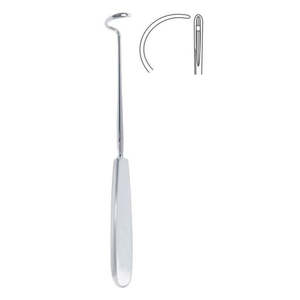 Agujas de Ligadura Deschamps-Navratil, 10 Piezas, Instrumento Quirúrgico Afilado de Acero Inoxidable, para Zurdos - Product Image 2