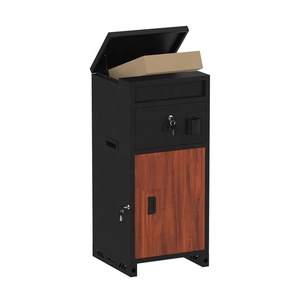Anti-Theft Lockable Parcel Locker Mail Safe Floor Metal Drop Slot Letter <strong>Post</strong> <strong>Box</strong> for Porch <strong>House</strong> Curbside - Product Image 6
