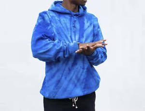 2025 Custom High Quality Tie Dye Oversized Unisex Winter Clothing Club <b>Combed</b> Cotton Fleece Premium Quality Trendy Hoodie - Product Image 6