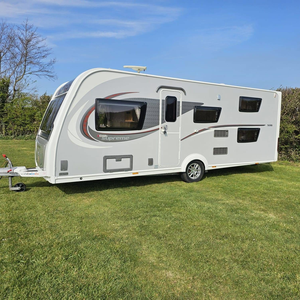 Camping-cars tout-terrain 4x4 avec cuisine, caravanes à toit rigide, remorques de voyage en aluminium européennes en forme de larme, à vendre - Product Image 1