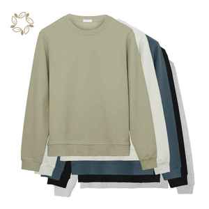 Sudadera de invierno de algodón y poliéster sólido para hombre, elegante sudadera de manga larga con cuello redondo y logotipo personalizado, sudaderas con capucha con impresión Digital - Product Image 1