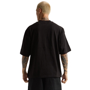 100% coton hommes Boxy T-Shirt 40g surdimensionné recadrée Streetwear Style décontracté 220 grammes tissu poids solide motif tissé lourd - Product Image 2