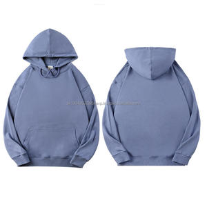 Sweat-shirts épais à épaules tombantes de haute qualité pour hommes avec logo personnalisé 350 GSM - Product Image 3