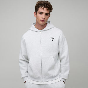 Sudadera con Capucha y Cierre de Cremallera Unisex de Alta Calidad OEM, 360g, Color Sólido, Personalizada con Impresión, para Otoño - Product Image 1