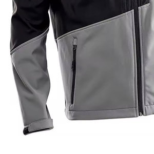 Veste Softshell d'hiver pour homme, nouvelle conception 2025, avec col montant et logo frontal, à capuche, écologique, personnalisable - Product Image 3