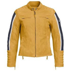 BM Schwabing femmes Motorrad classique Roadster patrimoine/urbain Premium cuir de vachette moto rue veste d'équitation pour les filles, CE - Product Image 1