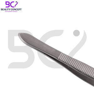 Las mejores pinzas para cejas en color plateado Acero inoxidable La más alta calidad Reutilizable y duradera Producto más nuevo Herramienta de belleza - Product Image 3