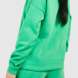 ชุดวอร์ม2ชิ้นสำหรับผู้หญิงชุดวอร์ม2ชิ้นชุดออกกำลังกายเล่นกีฬาสีเขียวแบบกำหนดเอง - Product Image 5