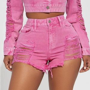 กางเกงยีนส์ผ้าฝ้ายสองชิ้นของผู้หญิงพร้อมแจ็คเก็ตครอปและเข็มขัดของผู้หญิงเสื้อผ้าลำลองผ้าเดนิมแฟชั่นมาใหม่สำหรับฤดูร้อน2026 - Product Image 3