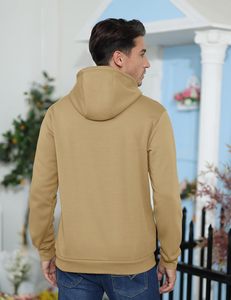 เสื้อฮู้ดผู้ชาย 400 GSM ผ้าฝ้ายฟลีซ 100% ทรงปกติ ซับในนุ่ม อุ่นสบาย เป็นมิตรกับสิ่งแวดล้อม แขนยาว สไตล์สตรีทแวร์ - Product Image 2