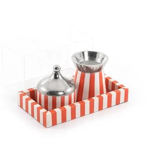 Quemador de incienso espiritual asequible hecho de metal con elegante trabajo de incrustación de nácar para uso doméstico en templos - Product Image 6