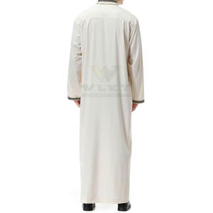 Ropa islámica Hombres Thobe Musulmán Árabe Thobe Venta al por mayor Jubba para hombres Ropa islámica para hombres Thobe - Product Image 5