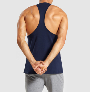 2025 venta al por mayor precio barato personalizado su propio diseño de logotipo hombres Camisa sin mangas algodón poliéster Color sólido gimnasio desgaste hombre Camiseta sin mangas - Product Image 2