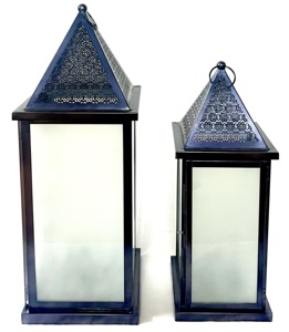 Portavelas de Metal de hierro de estilo marroquí con vidrio de cascada durante todo el año decoración del jardín del hogar USO DE Navidad elegante linterna y tarro - Product Image 5