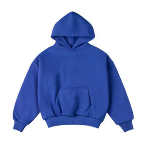 Vente en gros de sweatshirts à capuche surdimensionnés personnalisés de luxe, en coton épais, fabrication de sweatshirts et sweatshirts à capuche pour hommes en éponge française - Product Image 2