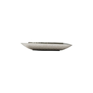 Plateau de service rectangulaire en aluminium sculpté à la main en zigzag pour la maison, le restaurant, l'hôtel et le mariage. - Product Image 6
