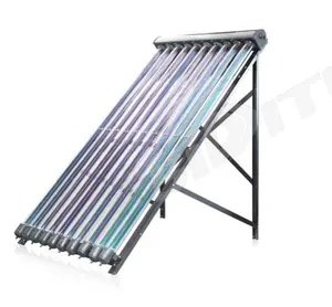 anti freezing metal absorber,solar keymark certification Heat Pipe Inlet And Outlet At The Bottom Manifold Solar Collector