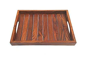 Venta al por mayor de bandejas de servicio de madera natural hechas a mano de alta calidad ecológicas personalizadas para el hogar, restaurantes y hoteles por glowin fashion - Product Image 5