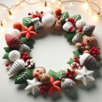 Guirlande de Noël en feutre de laine de Nouvelle-Zélande, flocon de neige enchanteur, artisanale, de la meilleure marque himalayenne, taille et couleur personnalisables
