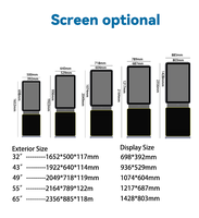 Soporte de suelo para tableta interactiva Android, pantalla táctil giratoria, pantalla LCD HD, señalización de vídeo Digital, quiosco de pantalla publicitaria