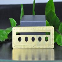 Thin Metal Etching Brass Sheet Plates Anodized/Powder Coated 500 PCS MOQ 3.2 M Max ISO9001 Certified Refine Brand 7-20 Days Lead