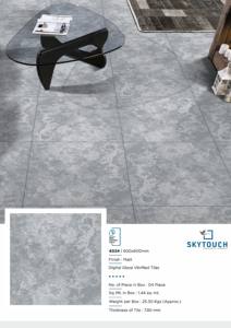 Carreaux de sol en porcelaine gris foncé mat de haute qualité au design moderne 600x600MM pour l'intérieur des bâtiments pour les villas fabricant indien - Product Image 5