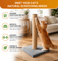 Maisons modernes pour chats blanches avec griffoirs et meubles à griffer en bois et lin, fabriquées en Turquie