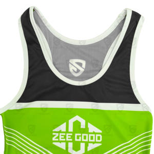 Combinaison de lutte personnalisable de haute qualité, dernier design, 100% polyester pour hommes - Séchage rapide et confortable - Product Image 4