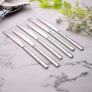 Set of 6 Smooth <b>Slice</b> <b>Knives</b> Stainless Steel Blades - Product Image 1