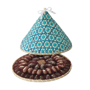 Bandeja de chocolate de bambú ecológica con tapa Diseño rústico para vacaciones de Ramadán Eid al por mayor de artesanos de Vietnam - Product Image 1