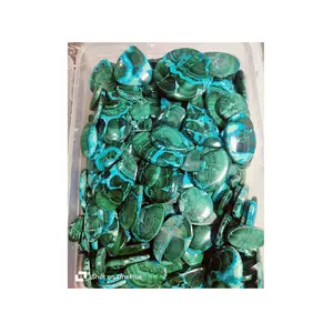 Las mejores ofertas, piedra de malaquita azurita con 100% piedras preciosas de malaquita azurita sueltas pulidas naturales a la venta