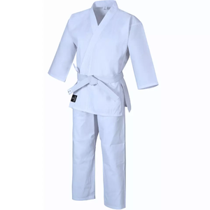 Professionnel de haute qualité Arts Martiaux Uniforme Adultes Karaté Gear Léger Ceinture Libre Blanc Noir - Product Image 4
