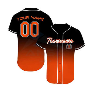 เสื้อเบสบอลพิมพ์โลโก้คุณภาพดีที่สุด ออกแบบลำลองสำหรับทีม ด้วยเทคนิคการพิมพ์แบบซับลิเมชั่น - Product Image 2