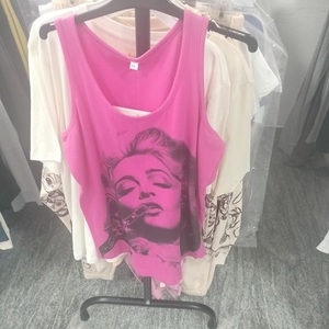 Débardeurs pour femmes hauts tricotés 100% coton dames personnalisé imprimé 100% coton doux t-shirt oem fabriqué en inde - Product Image 4