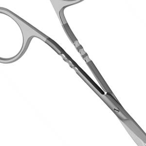 Tijeras quirúrgicas de acero inoxidable de alta calidad, tijeras de vendaje quirúrgico Romo curvo médico de 14cm, instrumento oftálmico - Product Image 6