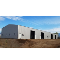 Matériaux de construction en acier de haute qualité pour hangar/abri/entrepôt préfabriqué, kits de construction d'entrepôts