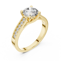 Anillo de Compromiso Solitario con Moissanita de Corte Brillante de 1.18ct, Plata de Ley 925 con Baño de Rodio, Certificado GRA, Hecho a Mano