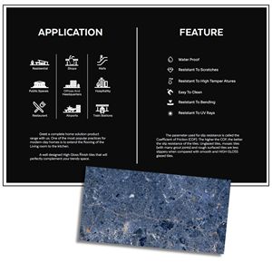 Carreaux de sol en porcelaine haute brillance 600*1200 - Design moderne pour villa, centre commercial et école - Product Image 2