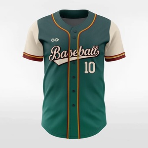Disesuaikan-hijau muda asli putih Pinstripe Jersey bisbol penjualan laris grosir dicetak seragam bisbol - Product Image 3