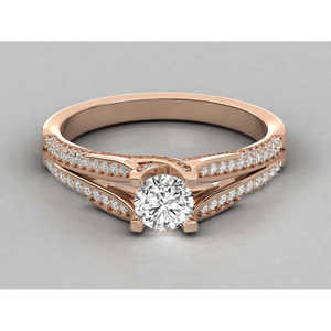 Bague solitaire en or 18 carats pour femmes, bijoux élégants et luxueux - Product Image 5