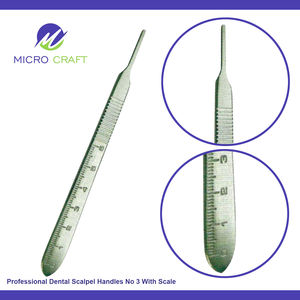 Professional Dental Scalpel Handles No 3 With Scale Stainless Steel High Quality Custom <b>Instruments</b> Manufacturer Sialkot Pak - Product Image 3