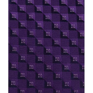 Cravatta Classica Geometrica da Uomo Kenneth Cole Reaction, Viola, Taglia Regolare, Realizzata in Poliestere - Product Image 3