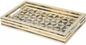 ซื้อถาดเสิร์ฟงานฝีมือเรซิ่นฝังลายทันสมัยเป็นมิตรกับสิ่งแวดล้อม สำหรับตกแต่งงานเลี้ยง ใช้ในครัว จัดเลี้ยงอาหารเช้า กลางวัน ค่ำ - Product Image 2