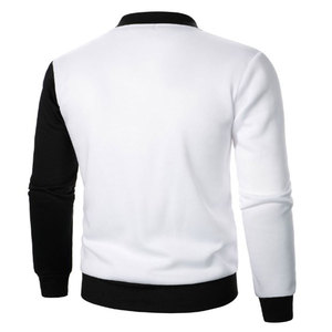 แจ็กเก็ตเบสบอลผ้าแคนวาสผู้ชายระบายอากาศได้ดีแจ็คเก็ตเบสบอลมีคอตั้งสไตล์สตรีท - Product Image 3