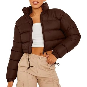 New Winter Unisex <b>Crop</b> <b>Puffer</b> <b>Jacket</b> Featuring Modern Fashion Design High Quality Construction Custom Waterproof Outerwear - Product Image 2