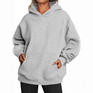 Vente en gros de haute qualité femmes hiver avant Logo ample confortable sweats à capuche à manches longues 2025 nouveau style de rue - Product Image 6