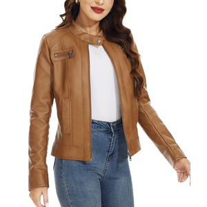 2023 Custom Outdoor <b>Ladies</b> Winter Motorcycle Leather <b>Jackets</b> High Quality <b>Waterproof</b> Windproof <b>Plus</b> <b>Size</b> Nylon Finished - Product Image 2