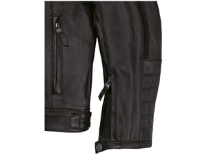 Bm Schwabing Hombres Negro Motorrad Classic Roadster Heritage/Urban Premium Cuero de vaca Moto Street Riding/Racing Jacket CE - Product Image 3