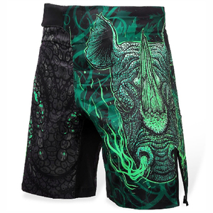 Shorts MMA Entièrement Sublimés Lavés et Extensibles pour Hommes – Tenue de Performance Athlétique pour Entraînement, Grappling, Boxe, Kickboxing – Respirant - Product Image 2