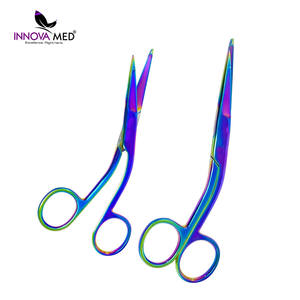 Tijeras para vendajes con revestimiento de plasma de titanio multicolor arcoíris, tijeras para vendajes de acero inoxidable, sostenibles de INNOVAMED - Product Image 5